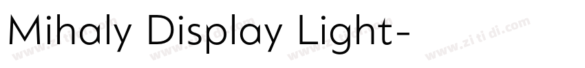 Mihaly Display Light字体转换